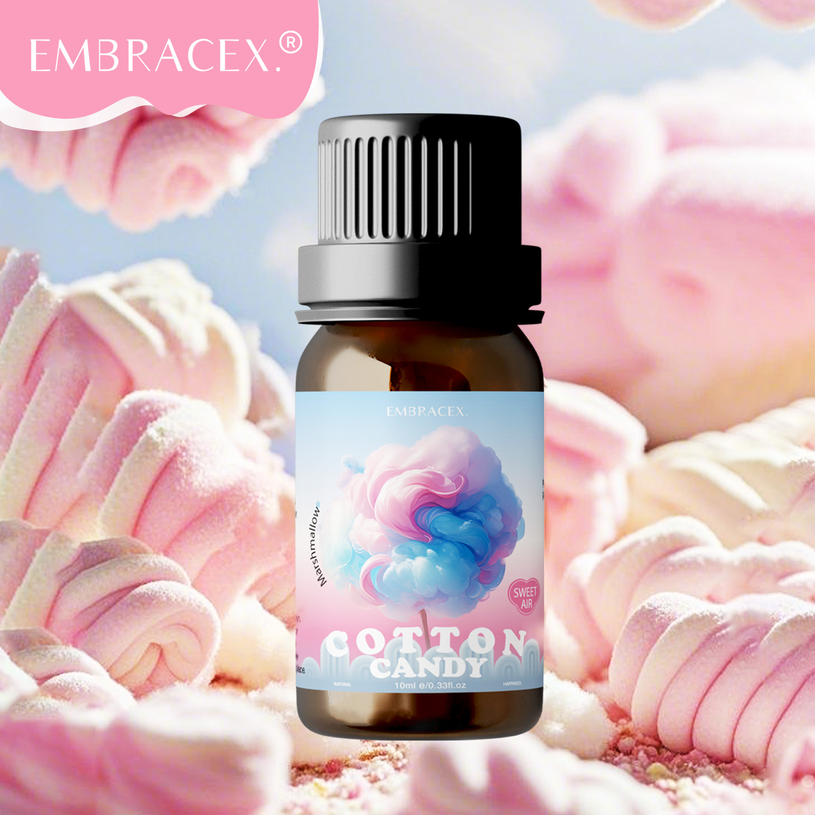 Fragrance Oil 10Ml - Aceites Esenciales con Aroma a Malvavisco/Algodón