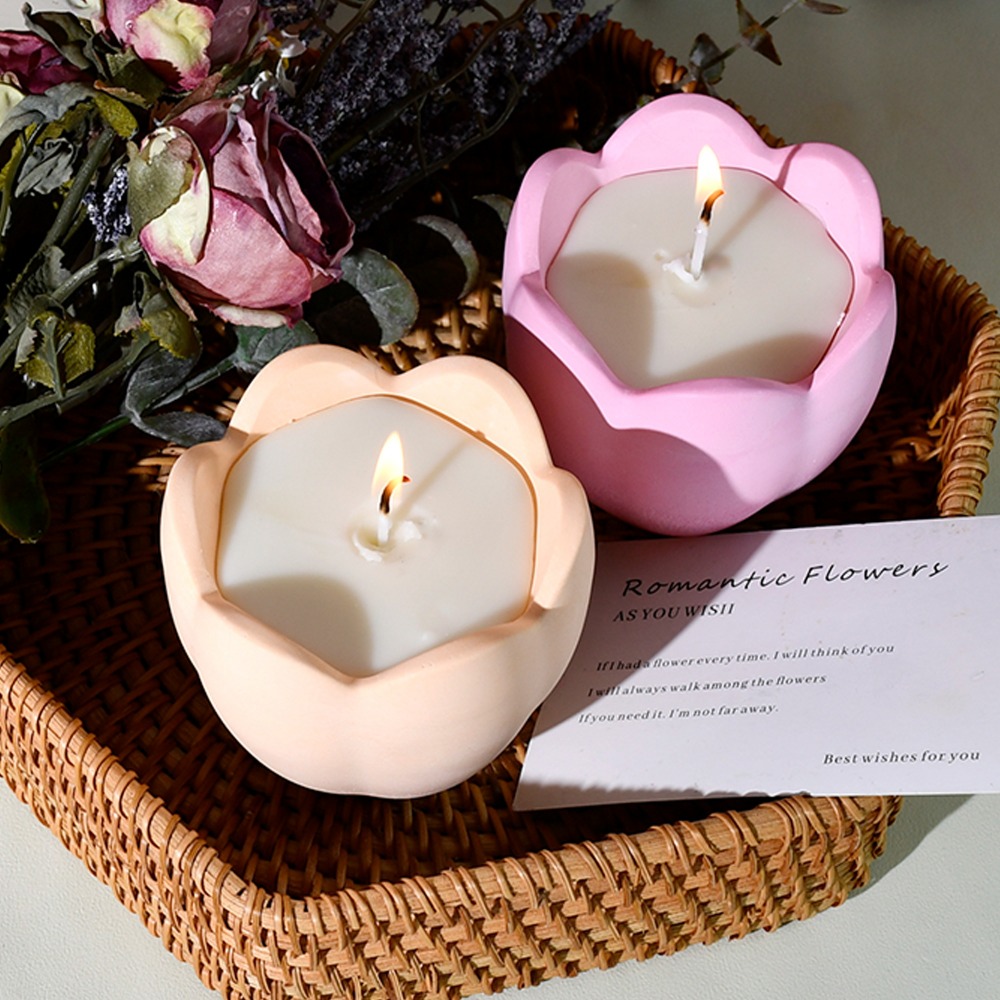 Portavelas de tulipán, moldes  - Candle Making Supplies For Beginners reseña y precio