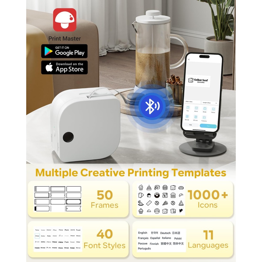 Mini máquina para hacer etique - Sticker Label Template reseña y precio
