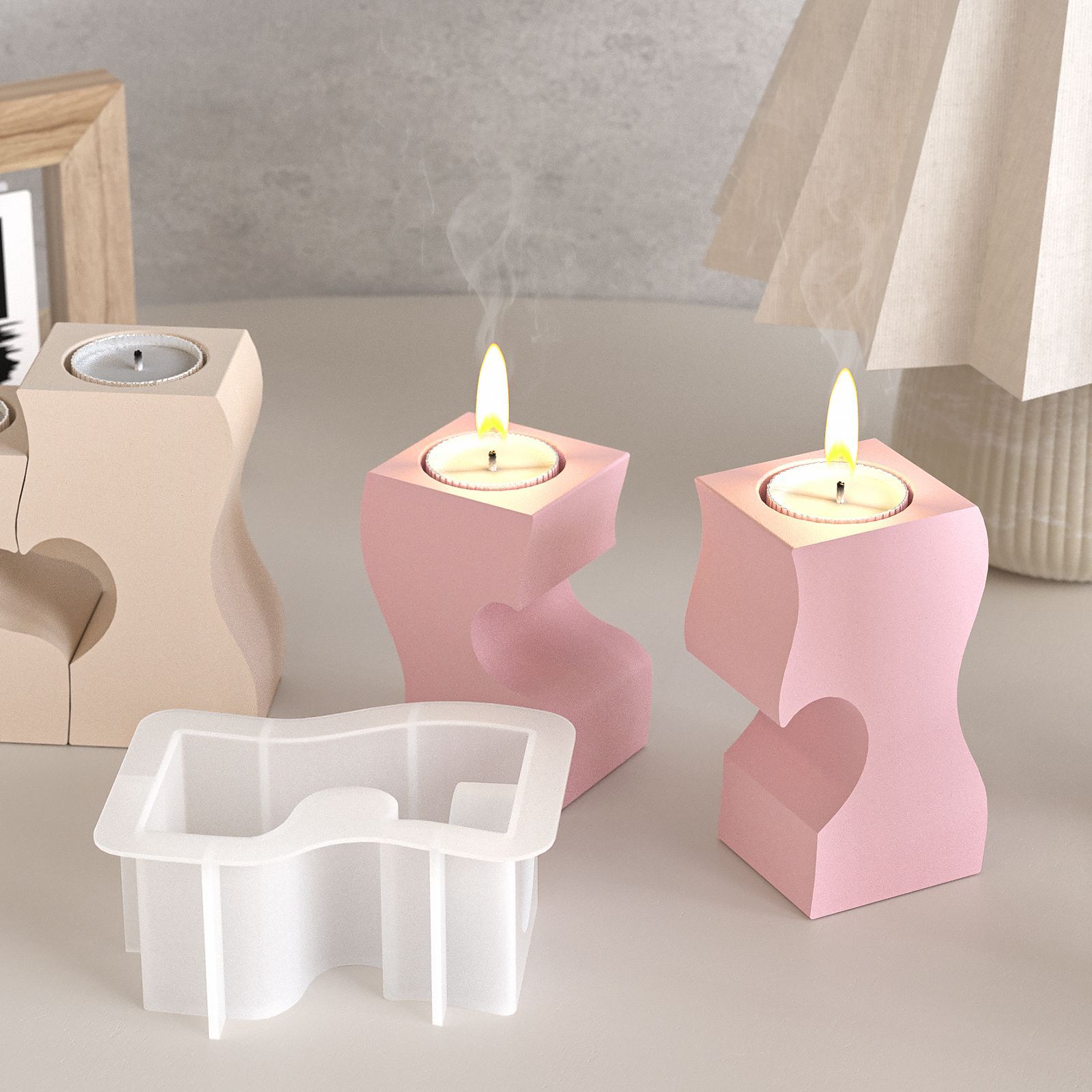 S corazón candelabro moldes de - Candle Making Supplies For Beginners reseña y precio