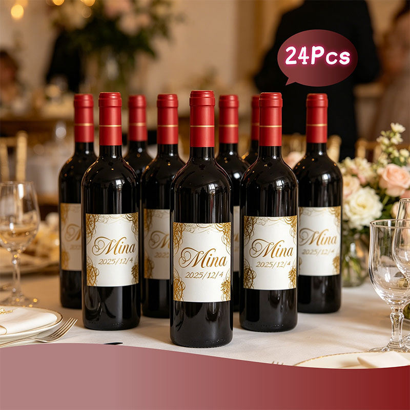 24 Etiquetas de Vino Personali - Sticker Label Template reseña y precio