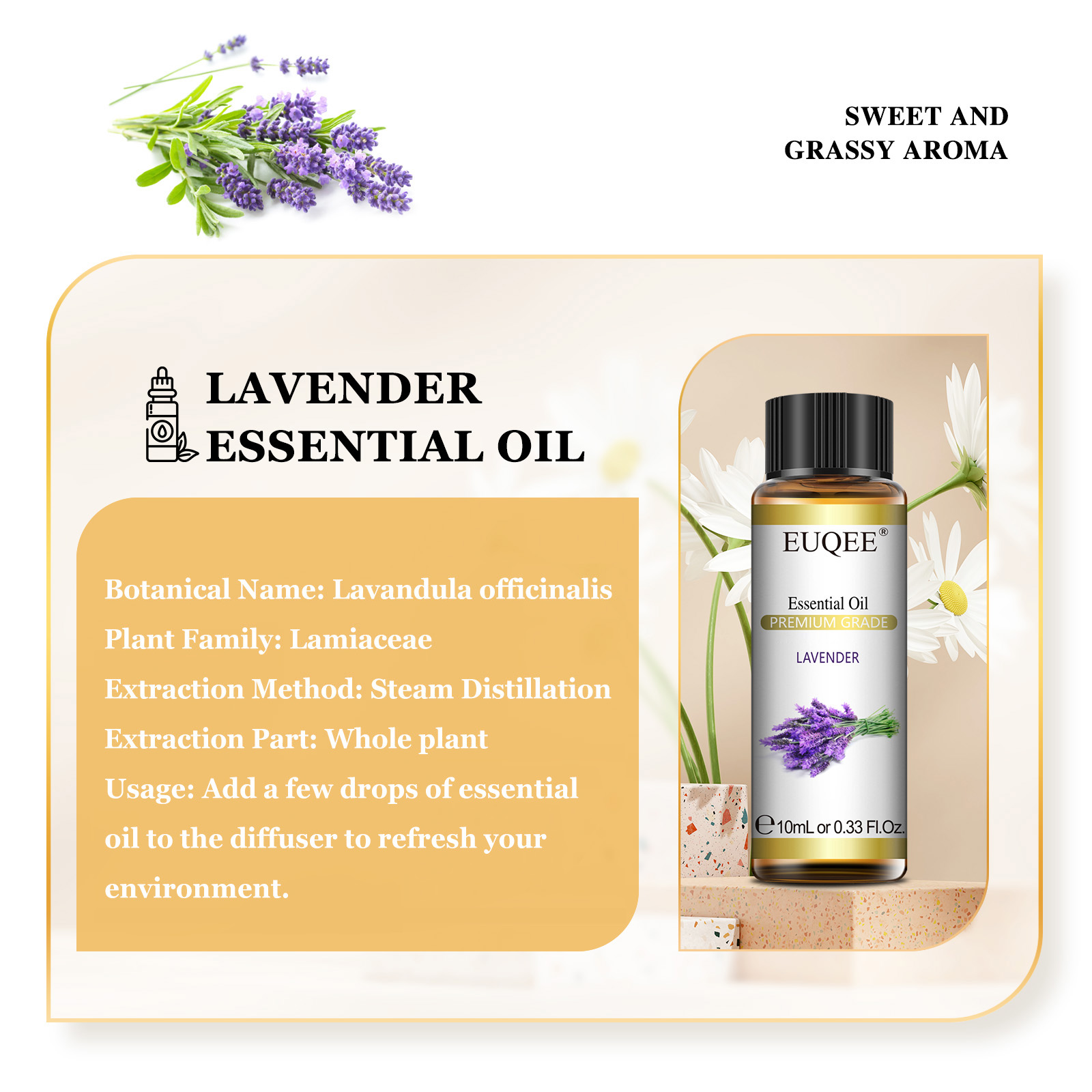 EUQEE 10 ml Aceite Esencial Pu - Fragrance Oil 10Ml reseña y precio